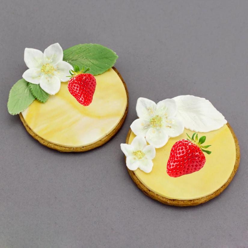 Strawberry Leaf Flower Silicone Cake Baking Mold Sugarcraft Chocolate Cupcake Baking Mould Resin Fondant Cake Decorating Tools