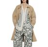 Тренчкот Женский Scotch Soda Embossed Carcoat Из Хлопкового Микса С Цветочным Тиснением (179537) Белый/коричневый