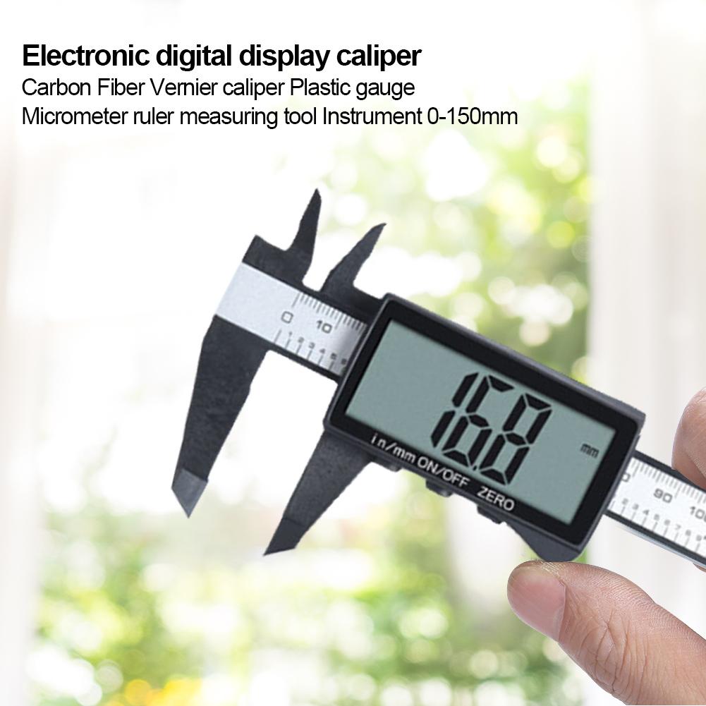 0-150mm Digital Vernier Caliper Depth Ruler Inch and Millimeter Conversion Pachymeter for Home/Industrail/Jewelry Measurement