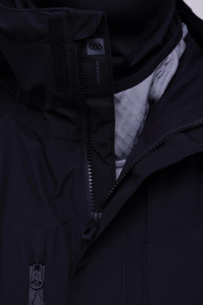 Six Eight Six CORE SHELL Snowboard Winter Men's GORE-TEX JACKET, Jacket, 2022-2023, 686-core-jacket-L-M2W107-BLACK