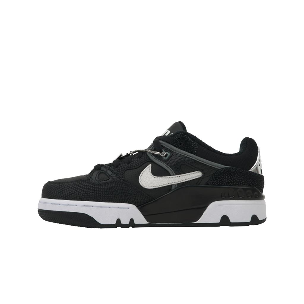 Nigo x Nike Air Force 3 Low Zwart Croco Unisex Sneakers Rookgrijs Metallic-Platina Wit HF7630-001