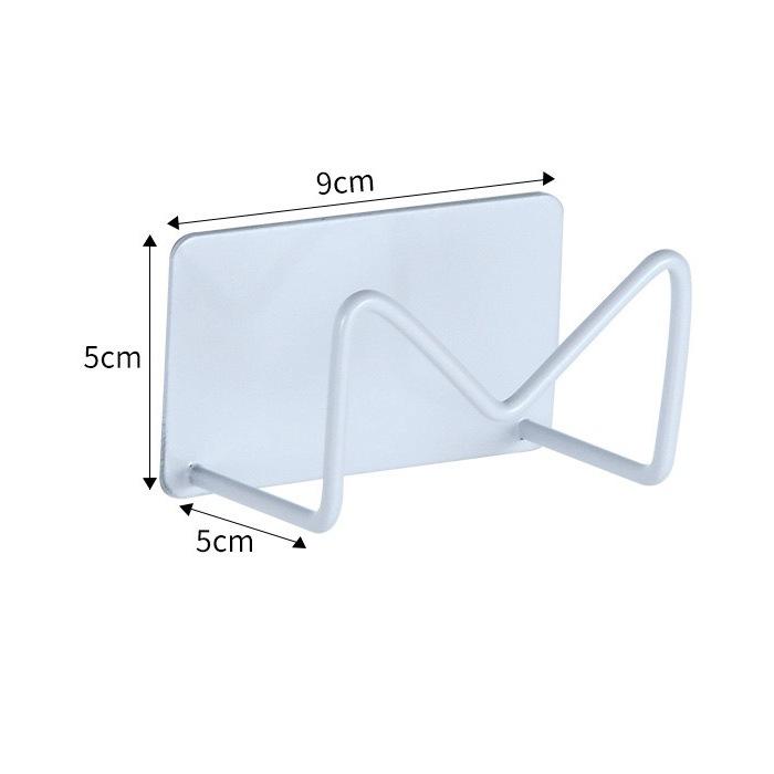 Stainless Steel Sponge Drain Rack - No Punching Kitchen Sink Cover with Steel Wire Ball Pot Brush Holder Wall Mounted Cloth Rack