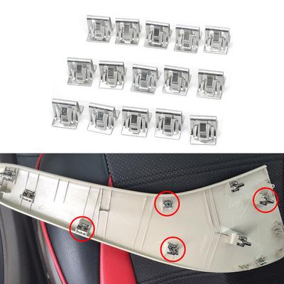 15Pcs Interior Trim Plate Fixed Iron Clip Buckle Universal Car Fasteners Auto Accessories Car Dashboards DVD