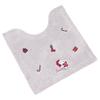 Senko Snoopy Happy Christmas Toilet Approximately 60 x 60 Character 18834 Mat, cm, Gray, Snoopy,