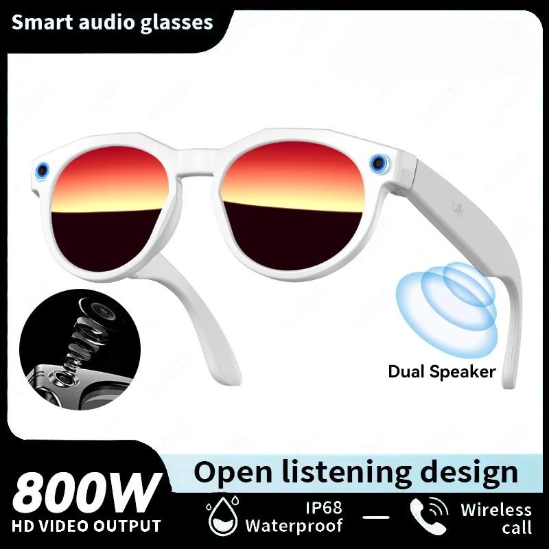 Multifunctional Smart AI Photo Glasses 100+ Language Translation Object Recognition 800W Pixel Video Recording Bluetooth Call Smart Eyeglasses Unisex