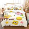 Cute SpongeBob Bedding Sets Exquisite Bed Supplies Set Duvet Cover Bed Comforter Set Bedding Set Luxury Birthday Gift