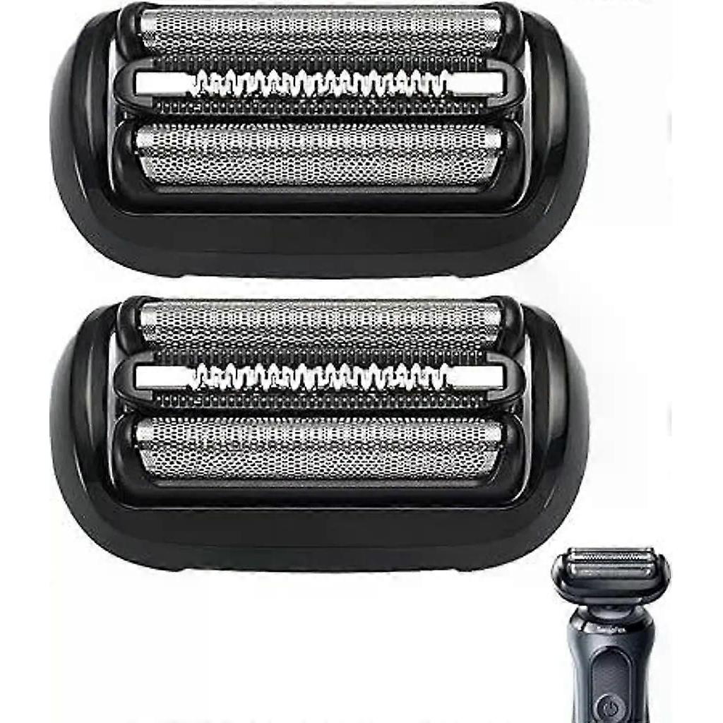 2pcs 53B Shaving Head Compatible with Braun Series 5 and 6 Shaver Men 5018S, 5049s, 5762, 5764, 6075cc, 6020s, 6040cs Shaving Heads Replacement Shavin