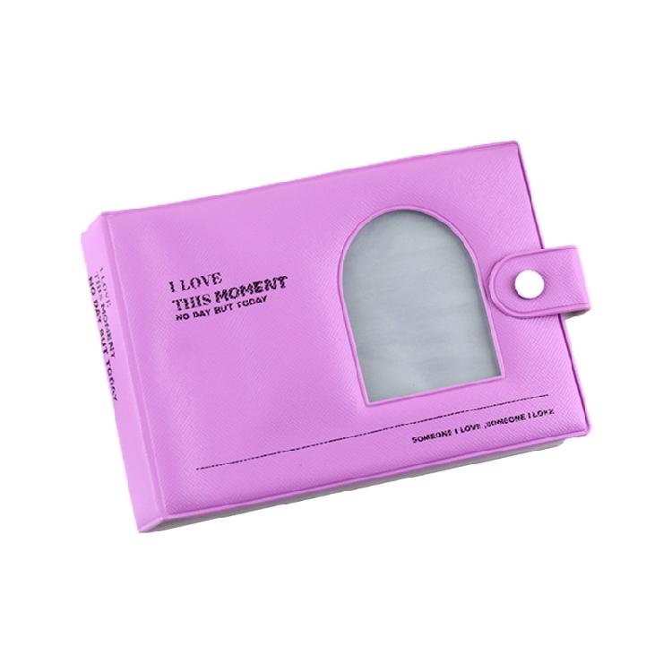 3 Inch Photo Album for Camera 64 Pockets Cards Hollow Collect Book Holder