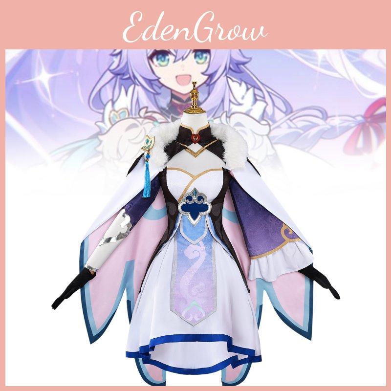 Charming White Cosplay Costume For Cloudstrider With Accessories For Anime Fans