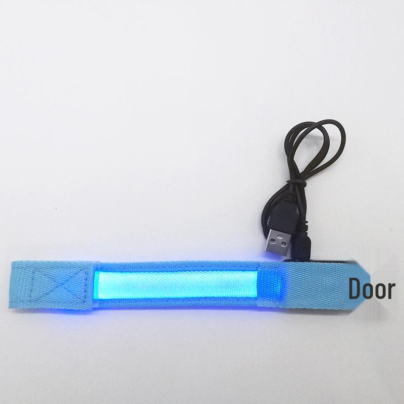 LED Luminous Bracelet: Flashing Wristband for Outdoor Night Running & Cycling with Company Logo Support