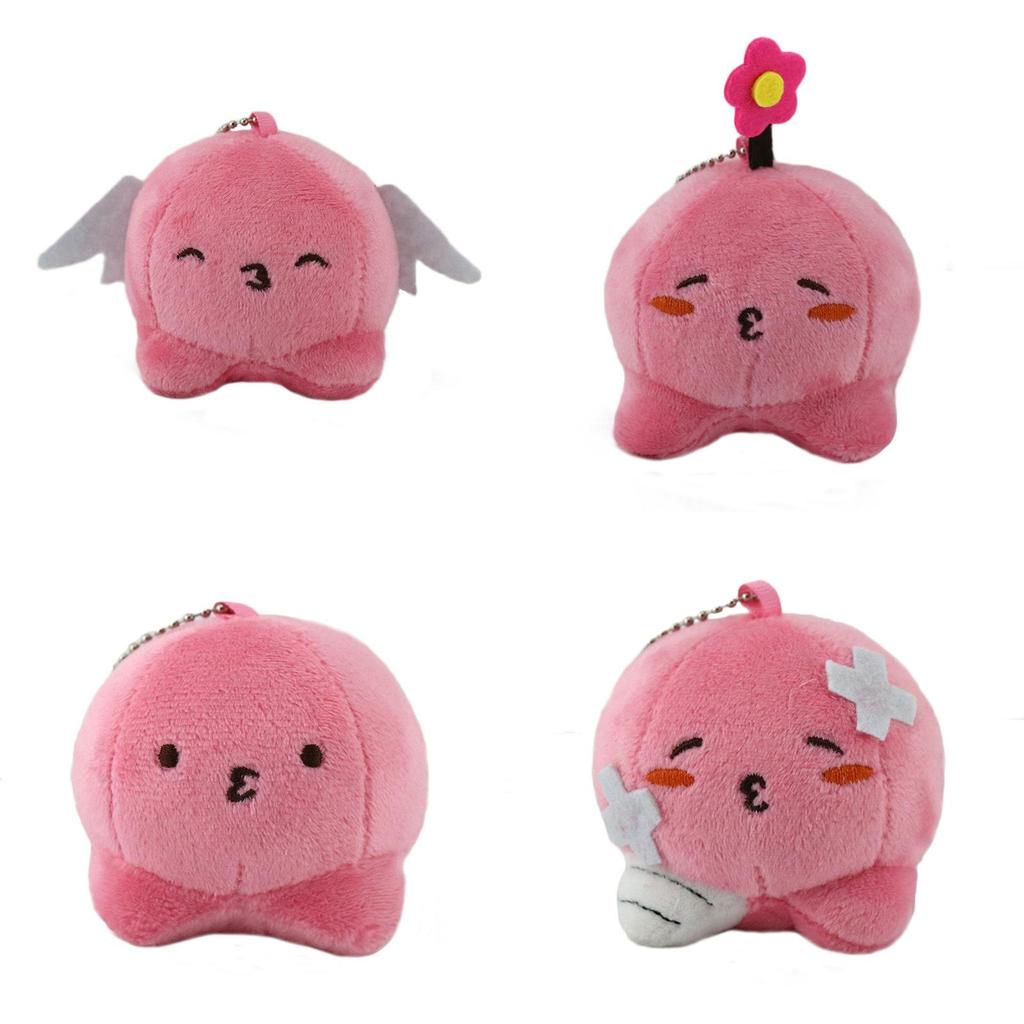 Takopis Original Sin Octopus Plush Keychain With Embroidered Features For Cute Bag Decor