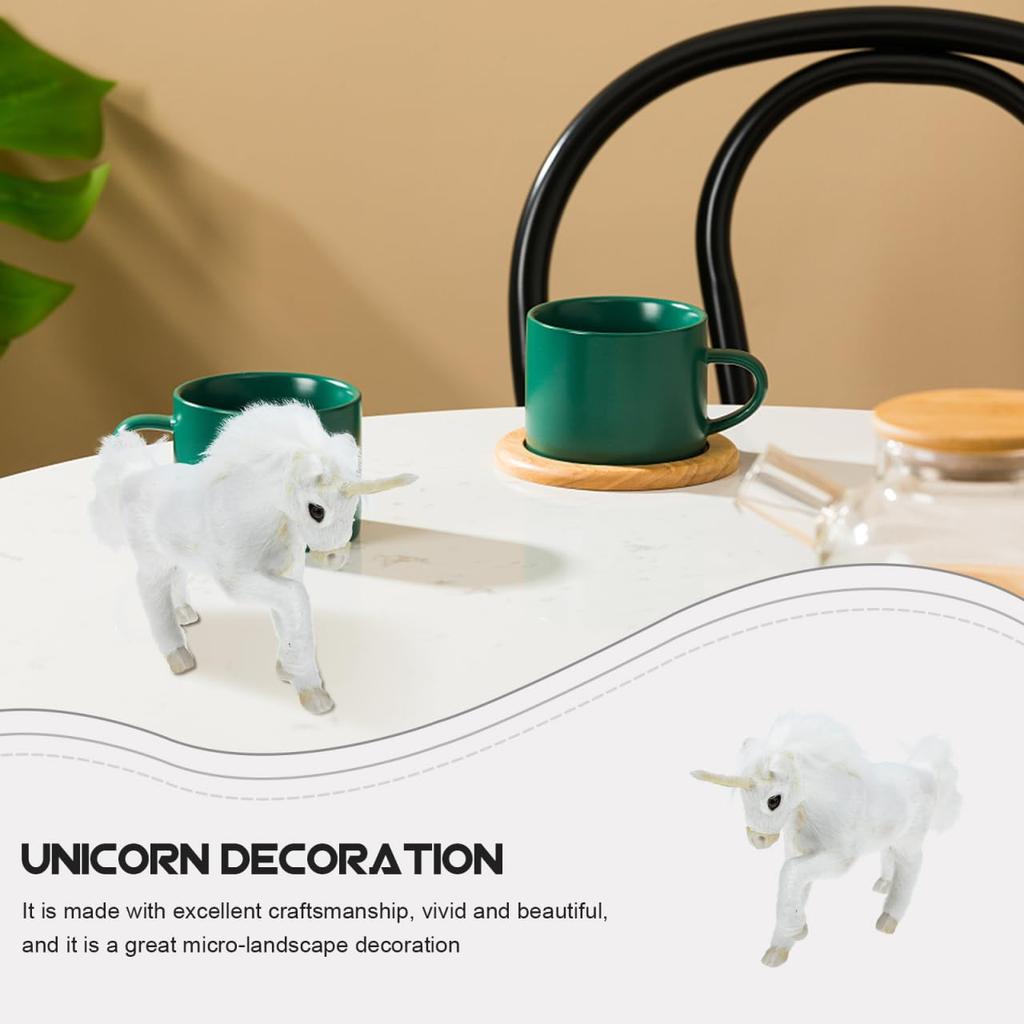 JOINPAYA Simulation Unicorn Stuffed Animal, Plush Unicorn Pillow, Pegasus Figurine, Cute Lovelyz Plush Toy Ornament, Unicorn Plush Toy with Faux Fur,