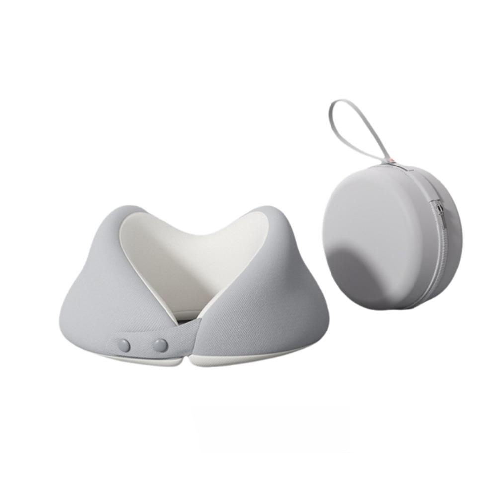 

Resilient U-shaped Pillow Space-saving Headrest Travel Accessory Neck Support Pillow Office серый