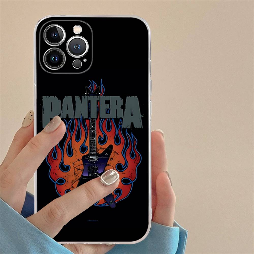 Dark Heavy Metal Rock P-PanteraS Band For IPhone 17 16 15 14 13 12 11 Pro Max Plus Transparent Soft TPU Phone Cover