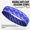 WRELS Sports Headband Men Women Sweatband Non-slip Yoga Hairband Breathable Running Gym Fitness Elastic Cycling Workout Hairband