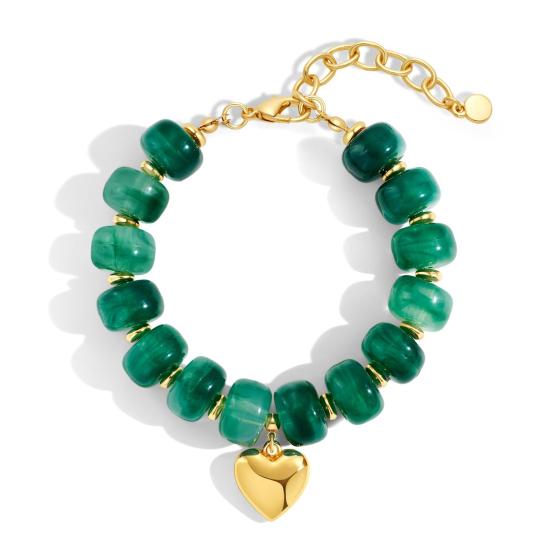 Boho Beaded Bracelets Colorful Acrylic Beads Bracelets Adjustable Length Lightweight Bracelets Lightweight Jewelry for Women Girls Daily Wear