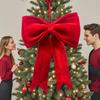 19x25 Inch Velvet Bows for Christmas Tree Seasonal Decoration Hangable Holiday Decorations for Front Door home Wreath