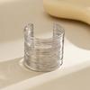 Vintage Gold Color Hyperbolic Layered Wide Wire Bracelet Cuff Bangle for Women Exaggerated Metal Wrist Wrap Bangle Jewelry Gift