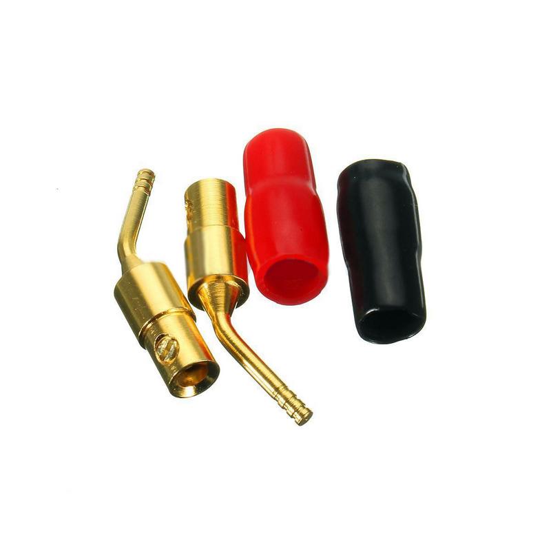 5pairs 2mm Banana Wire Cable Pin Plug Speaker Connector for Wire Cable Hifi