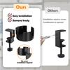 Adjustable Anti Spill Office Desktop Mug Rack with Metal Clamp for Water Bottles and Coffee Cups Storage