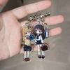 Anime Gyaru Gal Cosplay Keychain Keyring Kawaii JK Lolita Girls Students Acrylic Key Chain 2Pcs/set Bag Accessory Ornament Gift