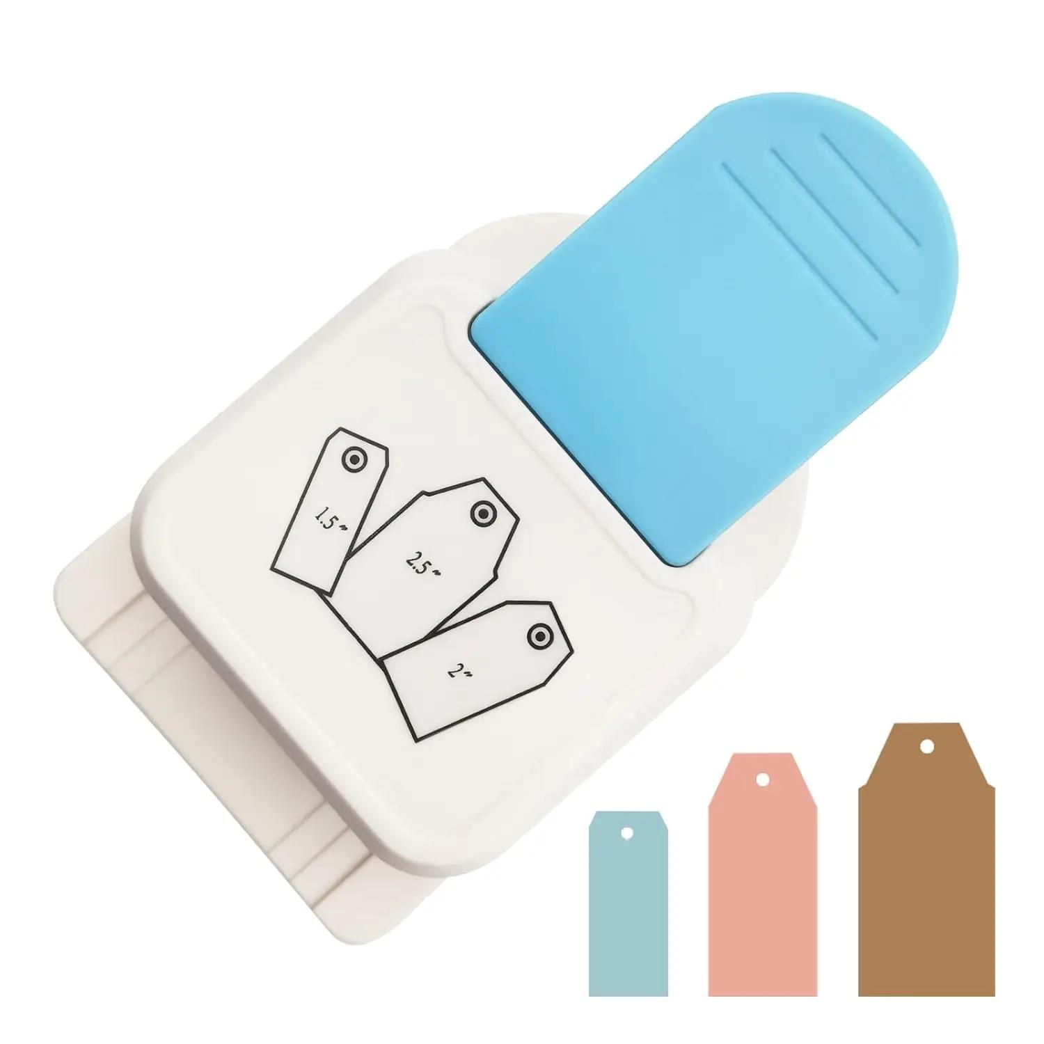 

3-in-1 craft label punch, 1.5/2/2.5-inch gift label punch, DIY punch for scrapbooking craft perfume