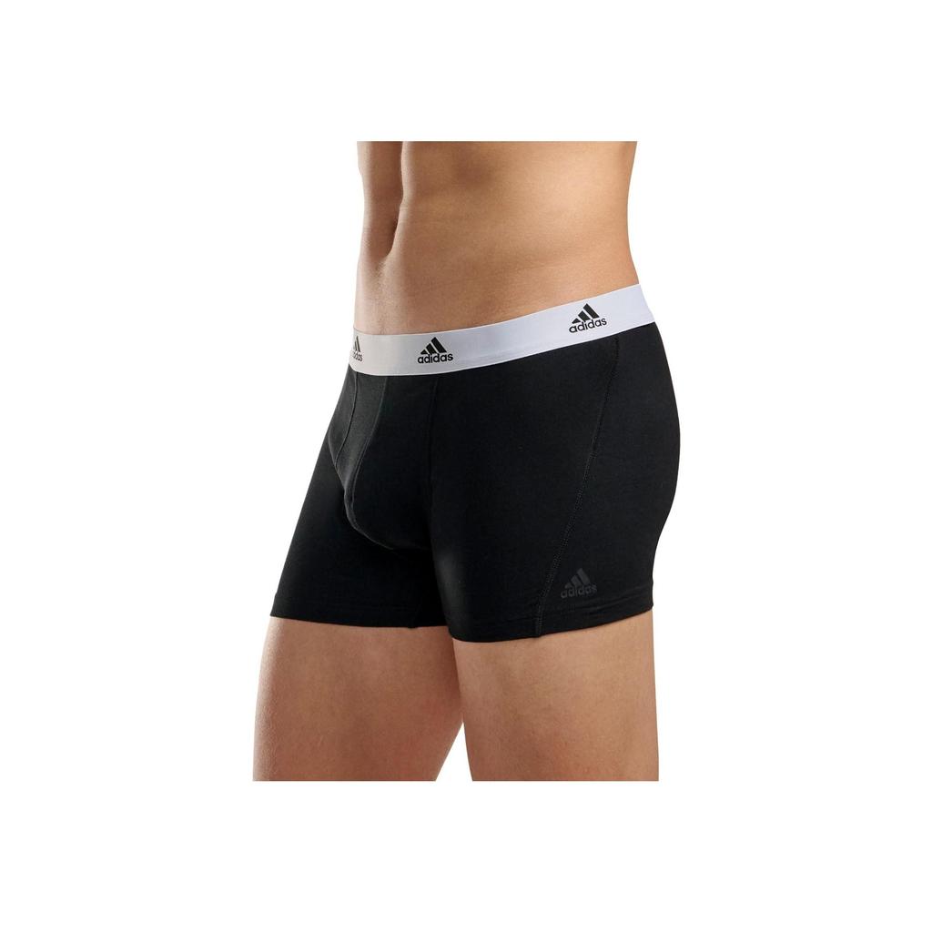 Adidas Letter Waist Design Elastic Comfortable Quick-Dry Sports Boxer Shorts 2-Pack Men Shorts Black 4A1M20