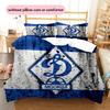 Dynamo Kyiv  Pattern Bedding Quilt Set  Home Decoration  Gift (1 * Duvet Cover + 2 * Pillowcase  Without Core)