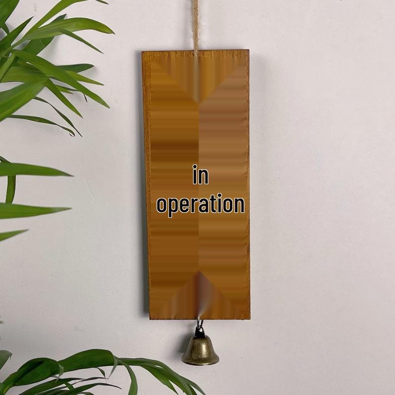 

Solid Wood Hanging Sign: Open/Closed Izakaya Shop Decor 26x10cm