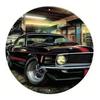 2D Retro Car Tin Painting for Bars Cafes Interior Wall Decor