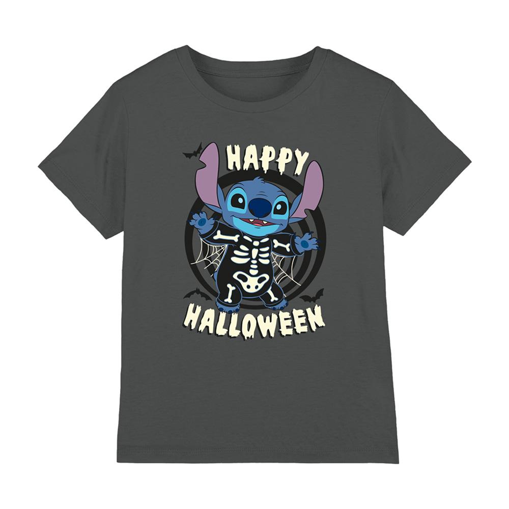 Lilo & Stitch Childrens/Kids Skeleton Halloween T-Shirt