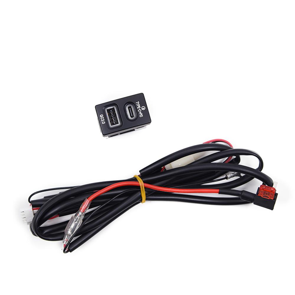 18W Car Charger Type-C+QC3.0 Fast Charging For  Honda Accord Civic City Fit CR-V