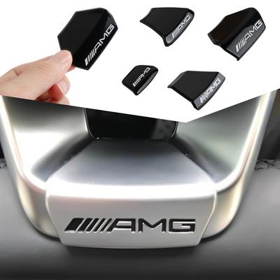 Car Steering Wheel Emblem Sticker Interior Badge Decor Accessories For Mercedes Benz W203 W204 W205 W176 W211 W212 W213 GLA GLC