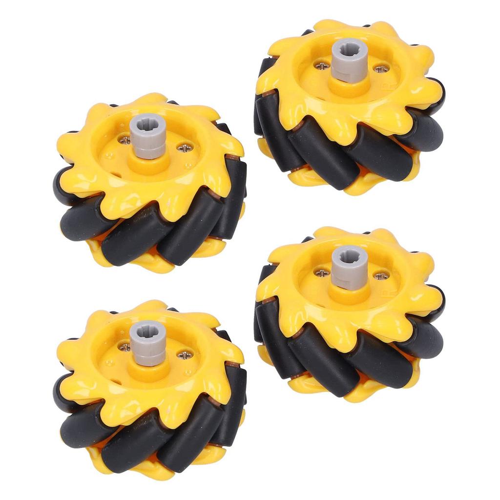Mecanum Wheels DIY Toy, 48mm Mecanum Wheels Omnidirectional Parts for Smart Robot Car (Pair of 2)