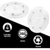 Bivethoi 6 Inch Mini Turntable - Clear Rotating Tray, Acrylic Ball Bearing Turntable Plate for Kitchen, Spice Rack, TV, Laptop, Computer Monitor