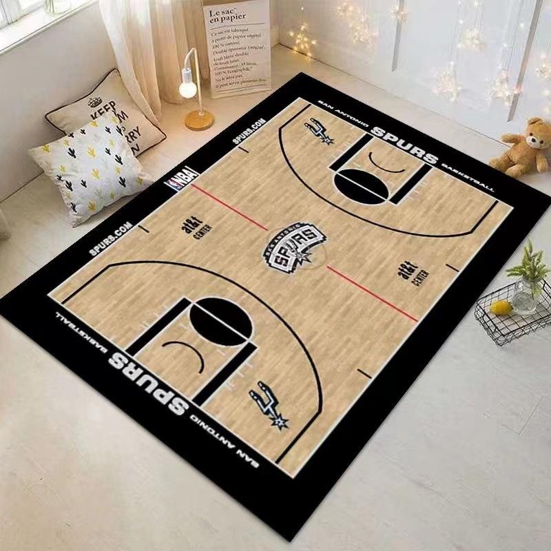 Dywan do salonu z motywem piłki nożnej Dekoracja sofy Mata podłogowa Dywan pole piłkarskie do pokoju dziecięcego