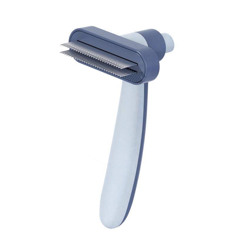 One-Click Self-Cleaning Cat Brush Durable Stainless Steel Deshedding Comb for Cat Dog Pet Grooming Tool for Removing Loose Hair