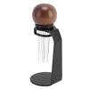Needle Type Coffee Stirrer with Stand Stainless Steel Needle Walnut Handle Professional Needle Type Coffee Distributor