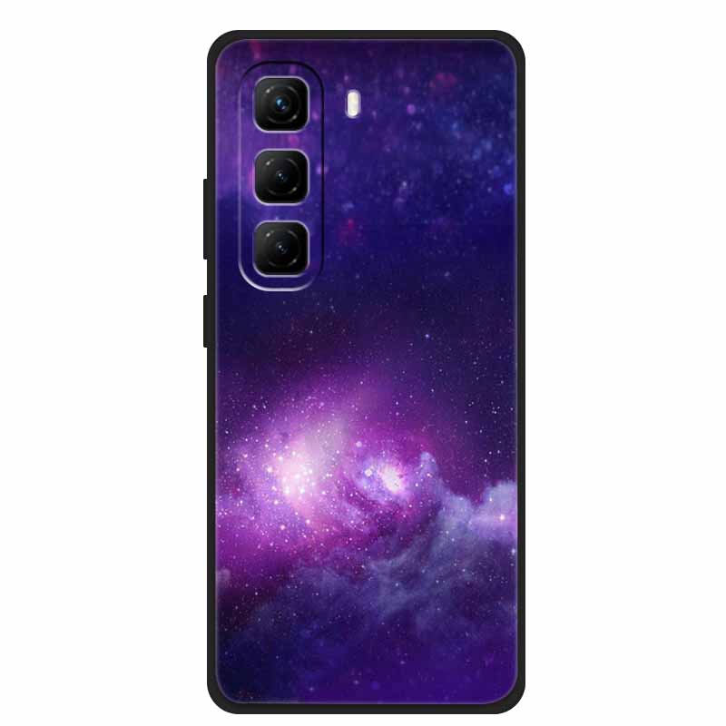 Per Custodia Infinix Hot 50 5G Fiori Morbido Silicone TPU Antiurto Custodie per Telefono per Infinix X6720 Animali Lupo Cool Copertura Protettiva