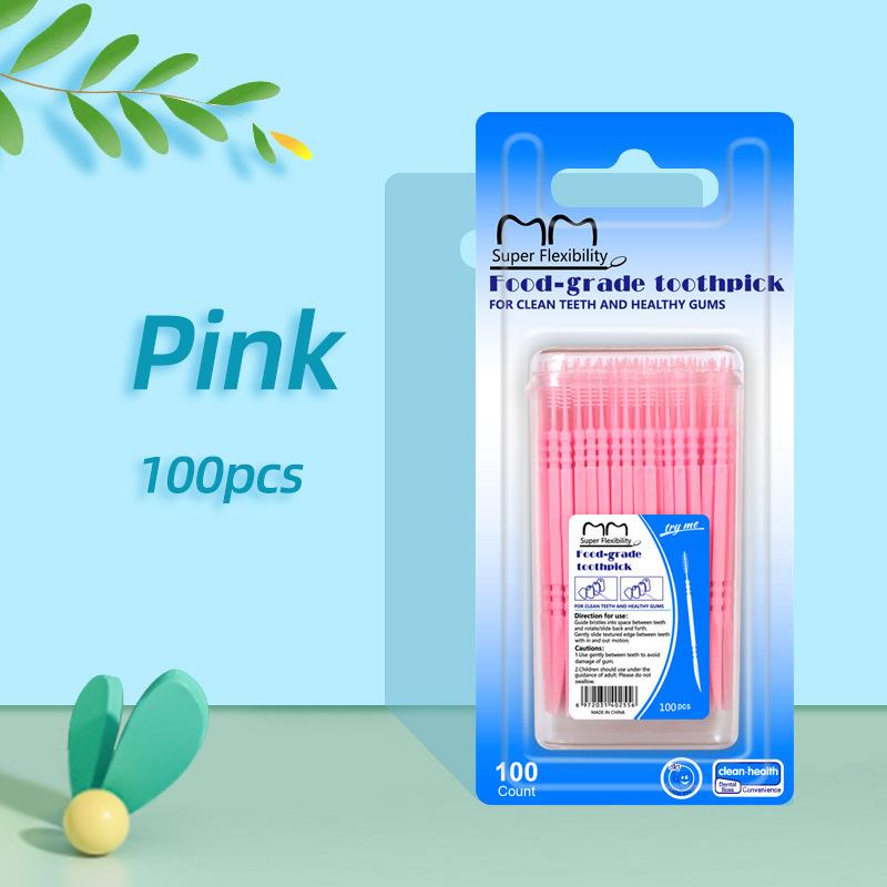 Fishbone-shaped 100-piece Boxed Double-ended Toothpicks