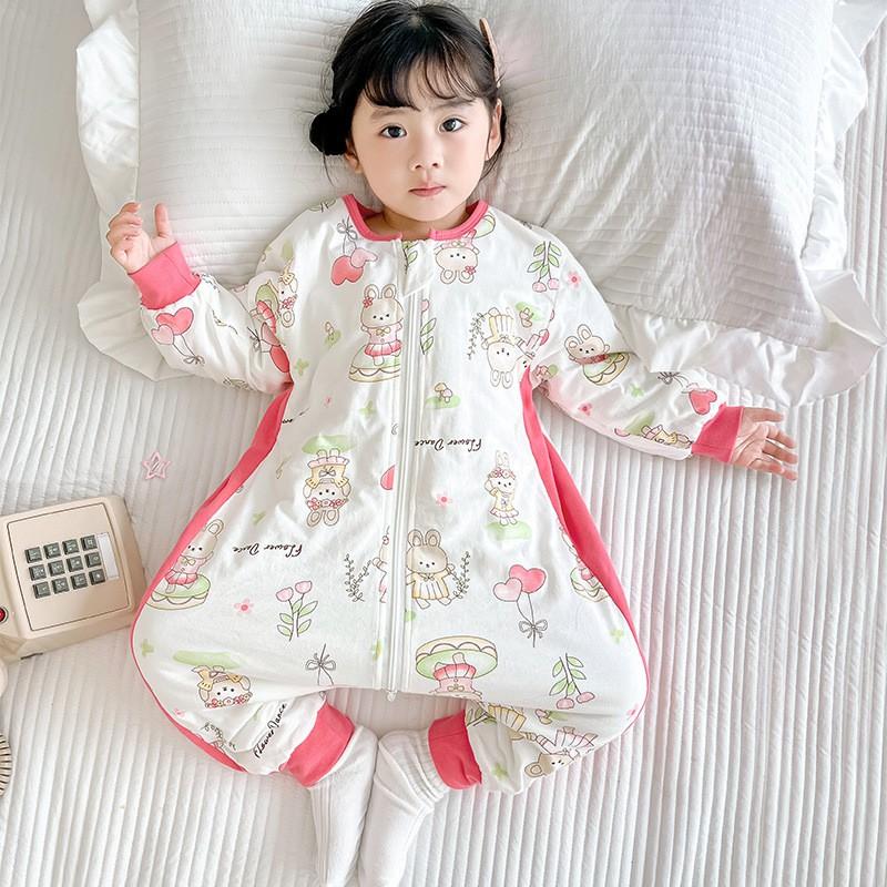 A-Class Cotton-Lined Baby Sleep Sack With Legs Toddlers 1-7 Years Winter Lightweight Sleeping Bag