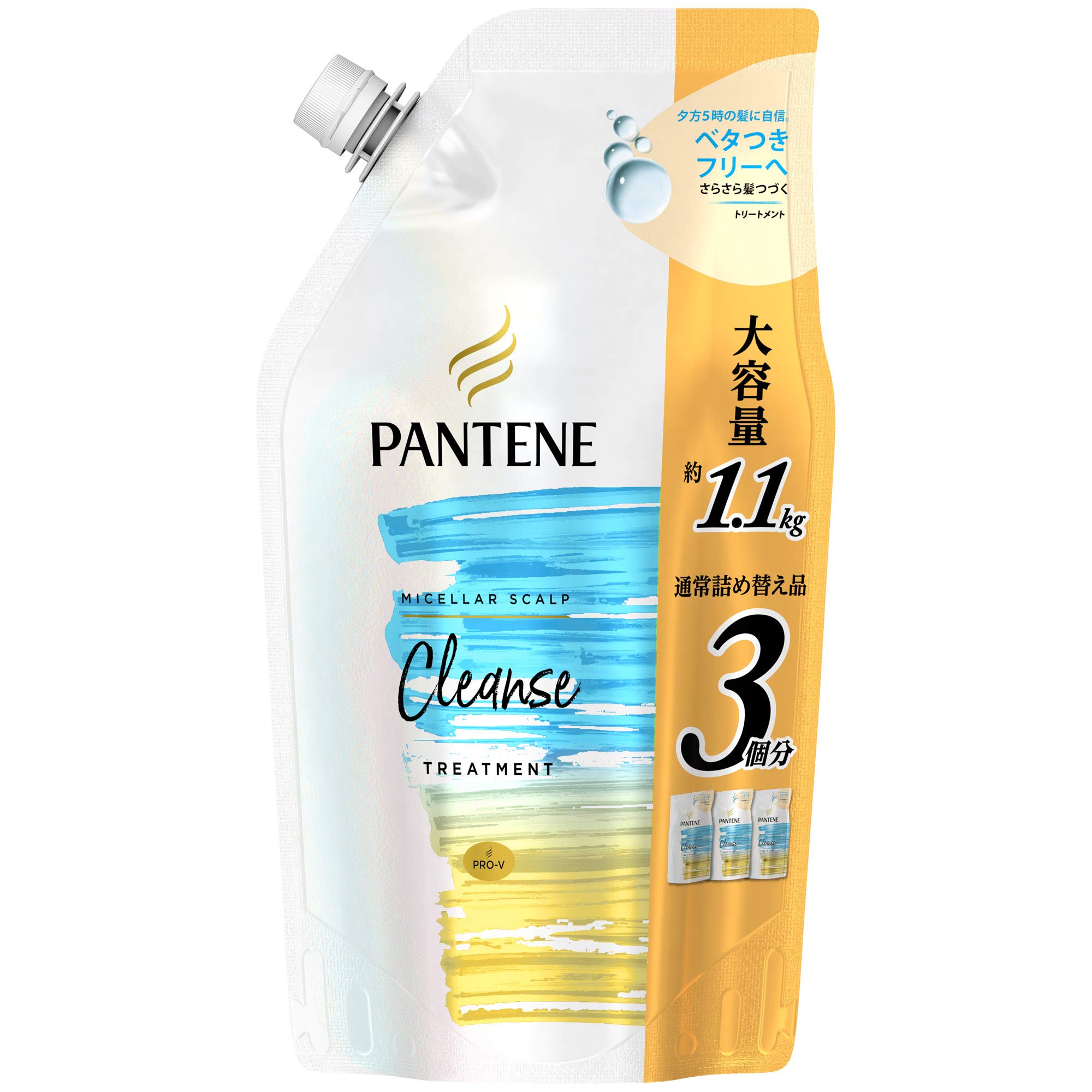 

[Large Quantity] Pantene Me Micellar Scalp Cleanse Extra Large Treatment Refill 1050g