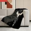Nordic Viking Totem Illustration Blanket Mythical Tribal Symbol Soft Warm Cosy Throw for Bed Sofa Living Room Travel Gift