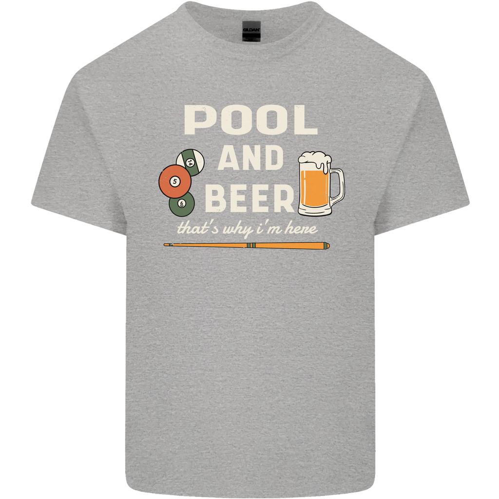 Pool and Beer Thats Why Im Here Unisexs Light Cotton TShirt