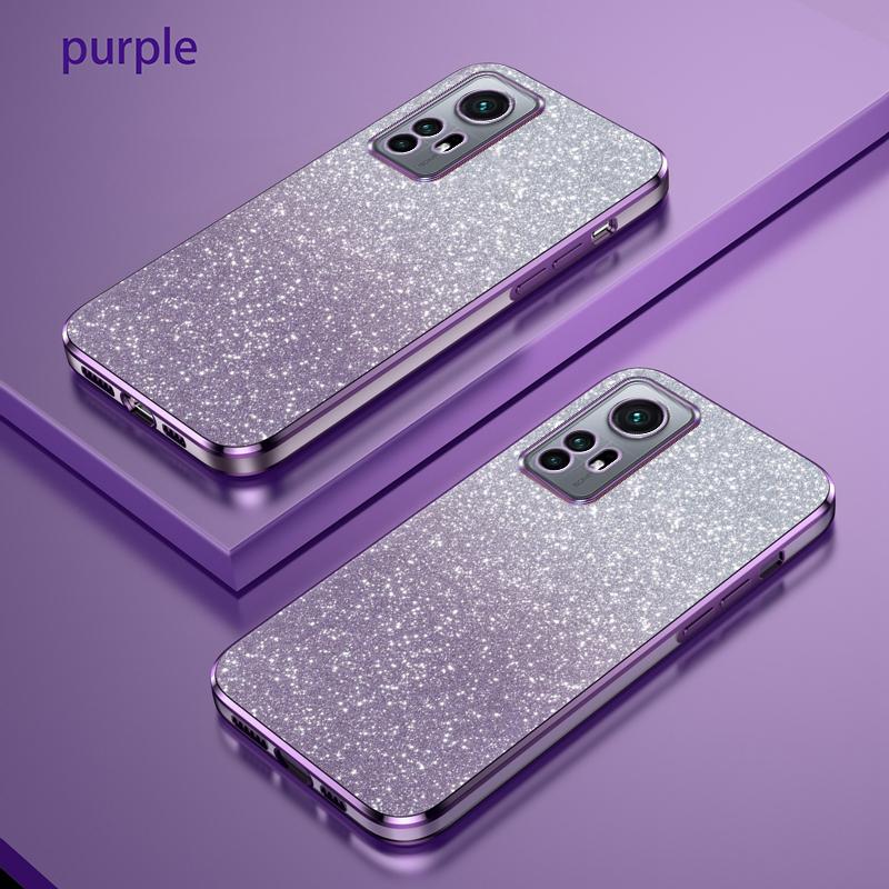 For Xiaomi 12 Case Bling Luxury Electroplate Glitter Phone Case For xiaomi 12 lite 12 Pro Shockproof Soft Bumper Clear Cover