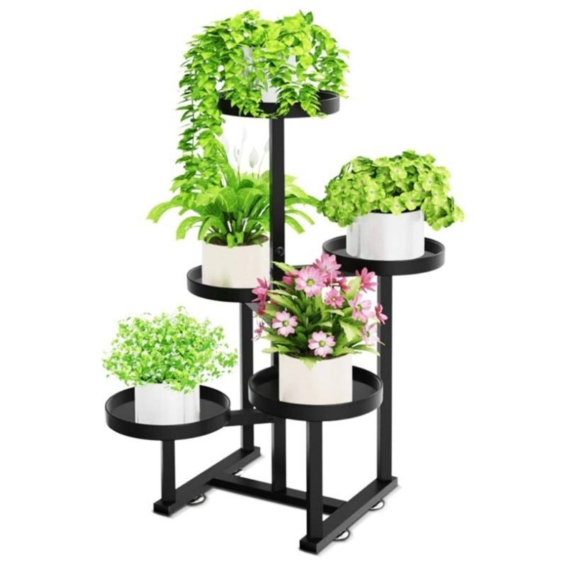 

Прочная конструкция 5-уровневая металлическая опора-каркас для растений для выращивания кустарников и комнатных цветов 1