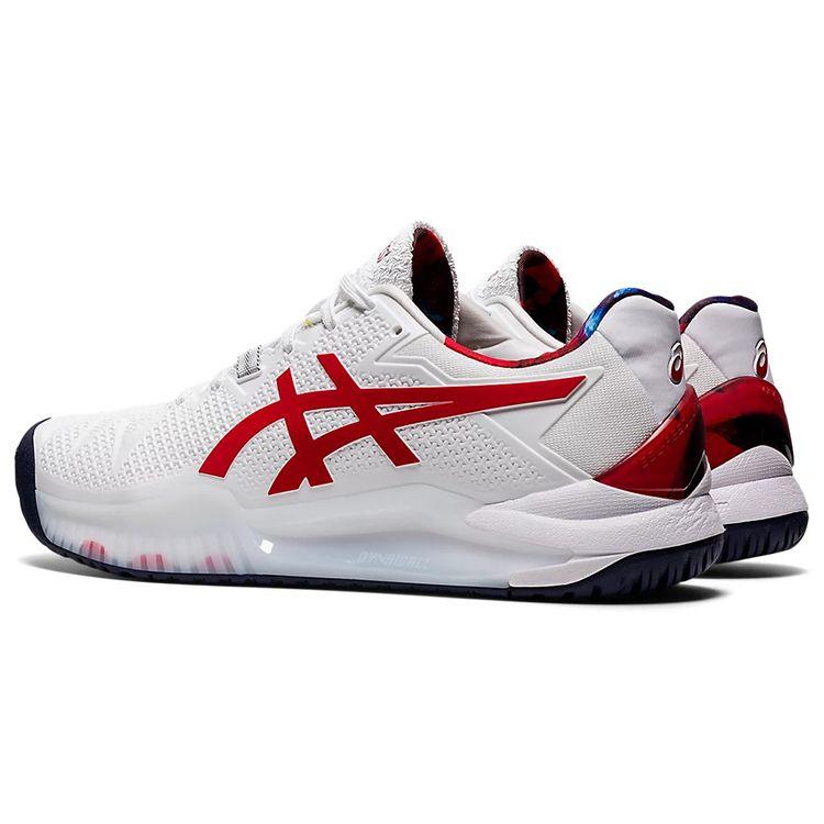 Asics Gel Resolution 8 LE White Classic Red Men Sneakers 1041A292-110
