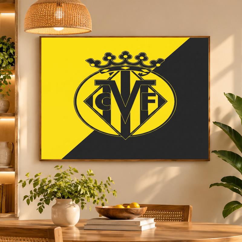 5D Diamond Painting Villarreal FC DIY Full Drill Diamond Art Kit Home Decoration