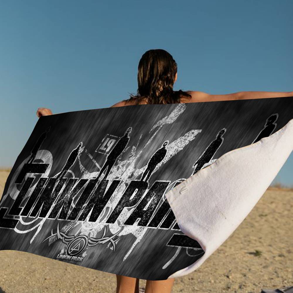 Band L-Linkin Cool P-park Big Microfiber Beach Towels Quick Dry Towel Sand Beach Towels Pool Towel for Travel Swim Pool Yoga