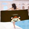 C-Calvin And H-Hobbes Bath Towel Microfiber Soft Water Absorbing Breathable For Girl Kids Decorative Cartoon Beach Towel